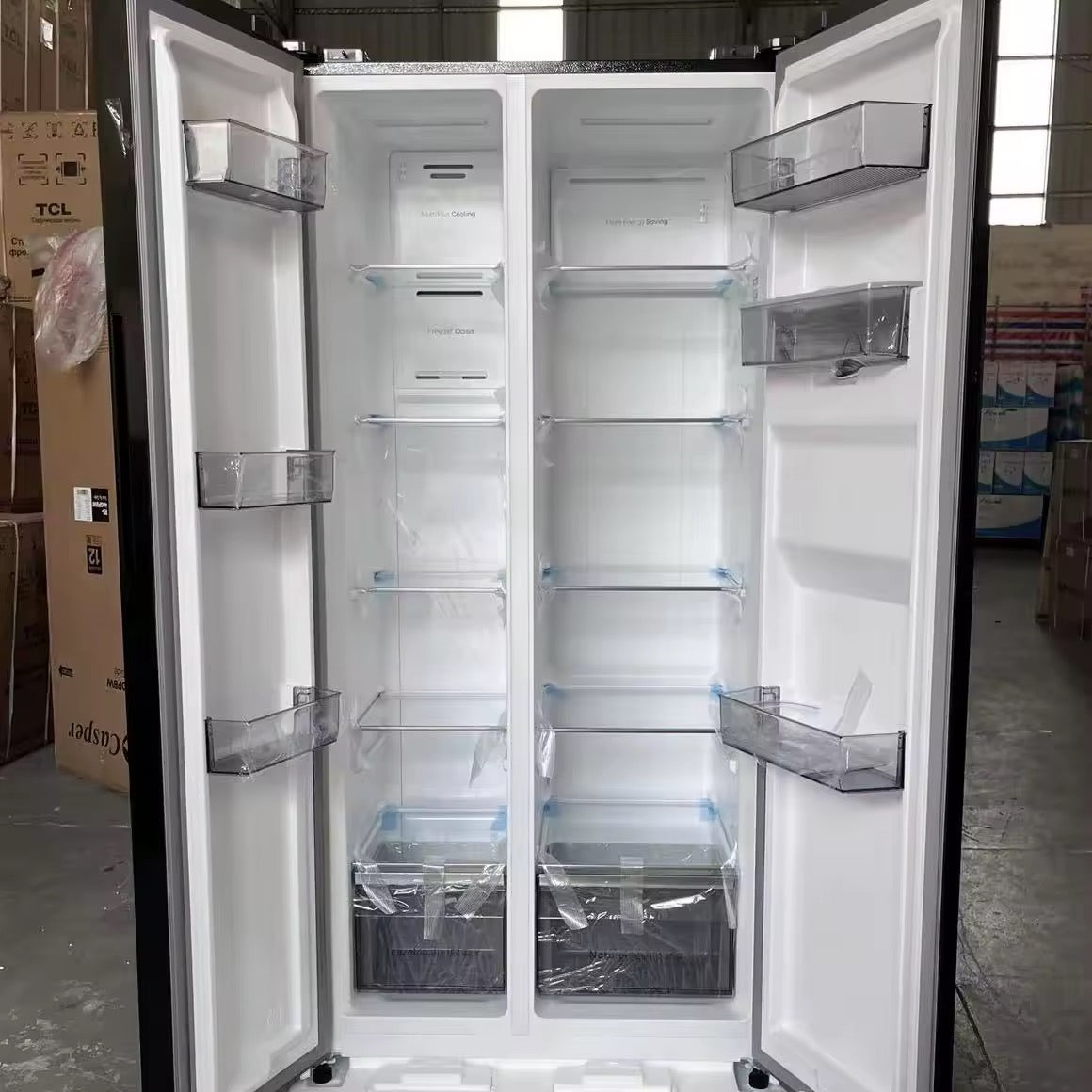 Réfrigérateur Intelligent "Black Onyx" 495L - Double Porte avec Distributeur d'Eau