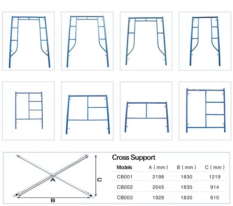 Échafaudage de Cadre de H en Acier Galvanisé – Système de Cuplock Haute Résistance