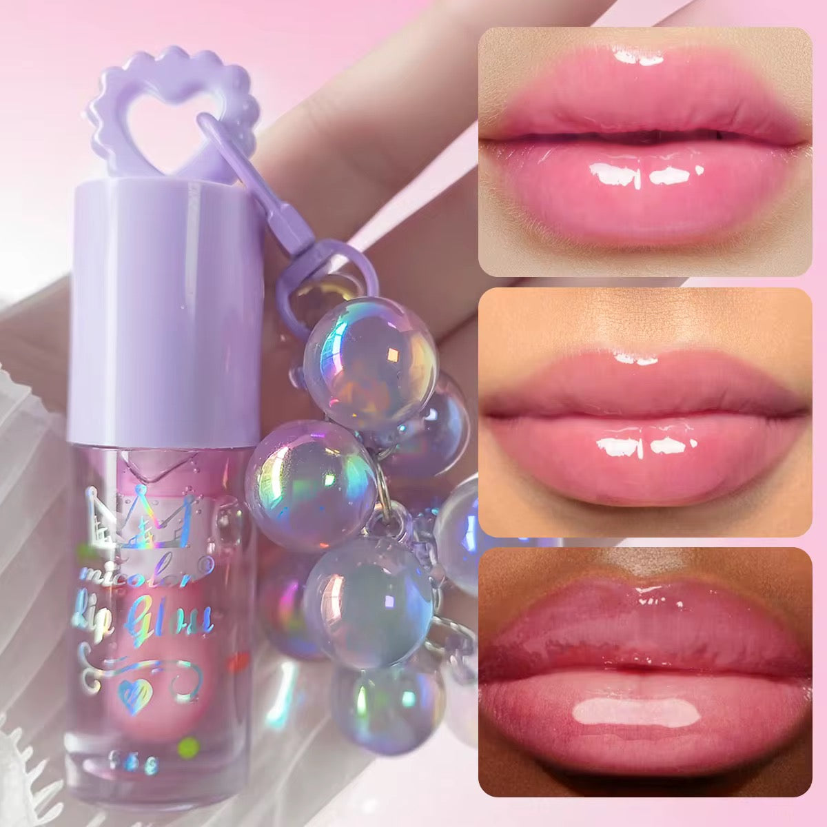 Gloss Cristal Ultra-Brillant – Huile à Lèvres Hydratante & Effet Miroir