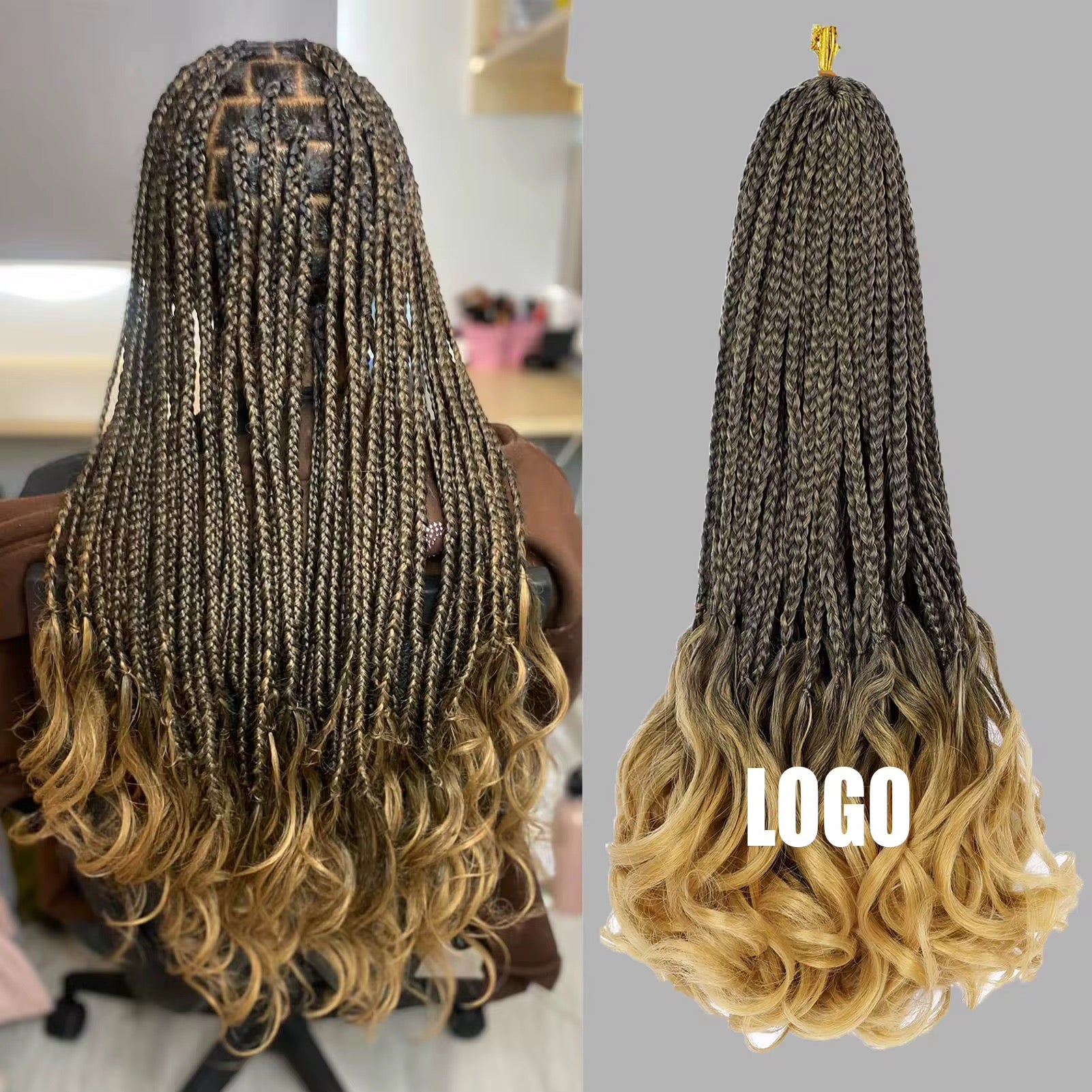 Extensions de cheveux synthétiques pour tresses