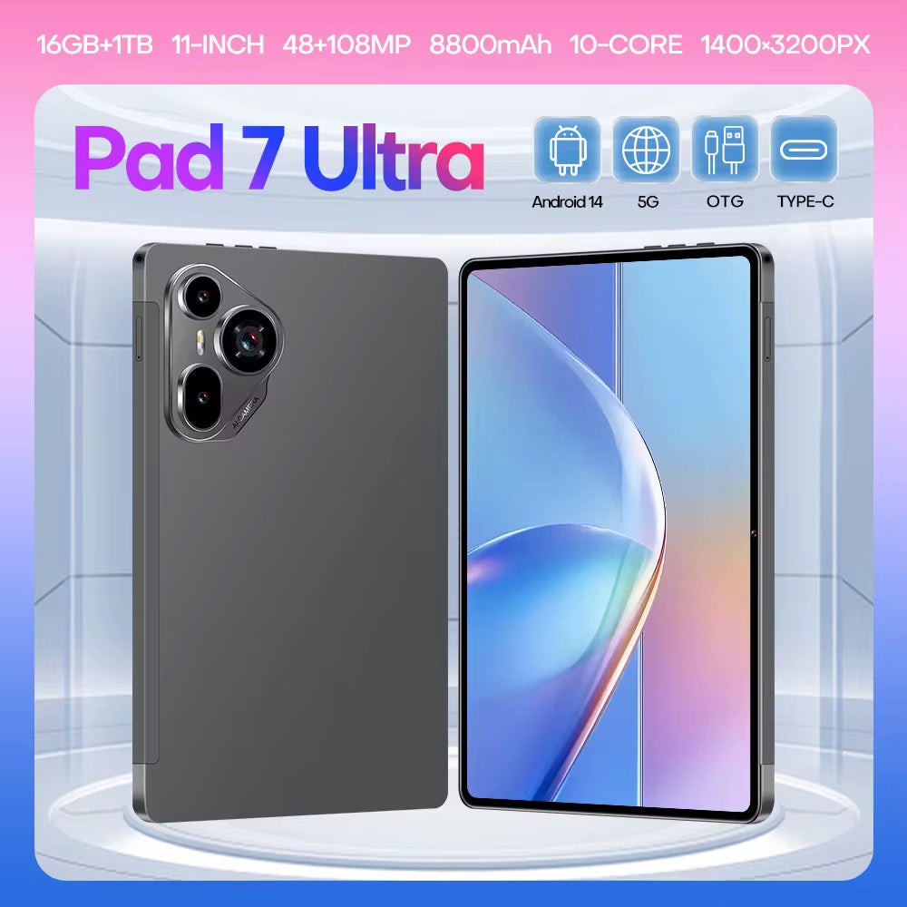 Tablette Tactile Intelligente – Caméras HD et Batterie Longue Durée pour Famille et Travail