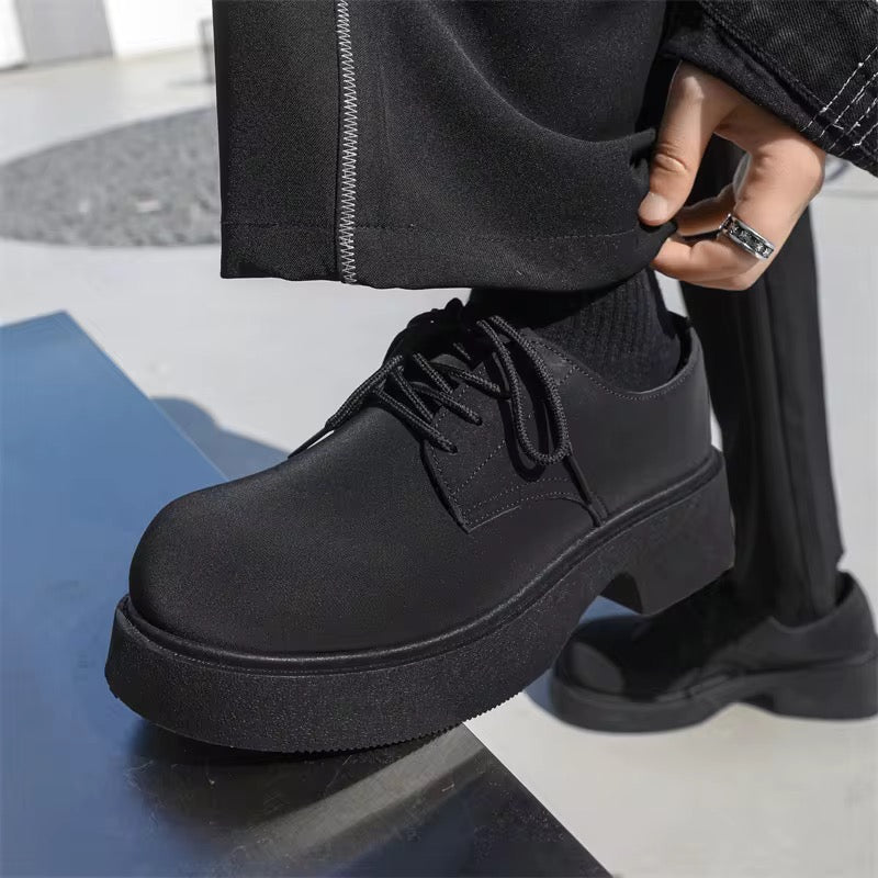Chaussures Derby "Obsidian" – Style Britannique & Semelle Plateforme