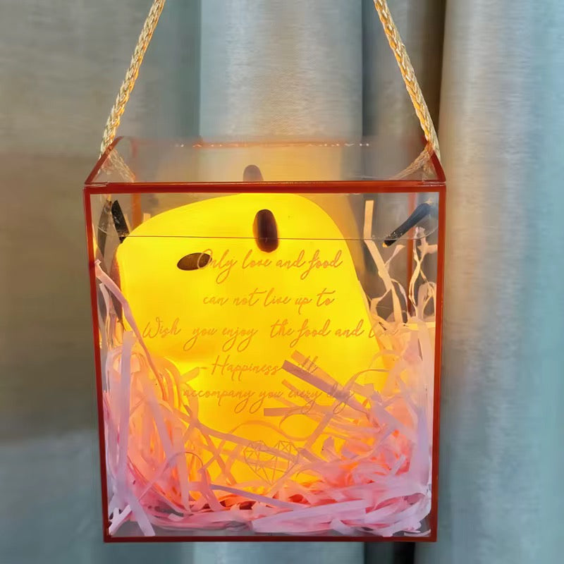 Veilleuse Capybara en Silicone Souple – Lampe LED Rechargeable Tactile pour Enfant & Déco Zen