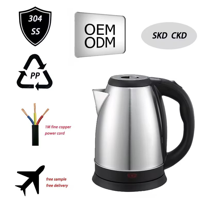 Bouilloire Électrique en Acier Inoxydable Smurfett - 2.0L - cafetière électrique