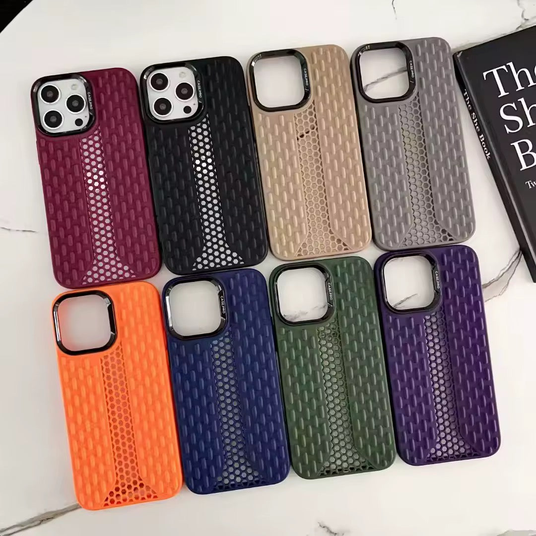 Coque Antichoc iPhone et Android – Design Alvéolé Respirant en TPU