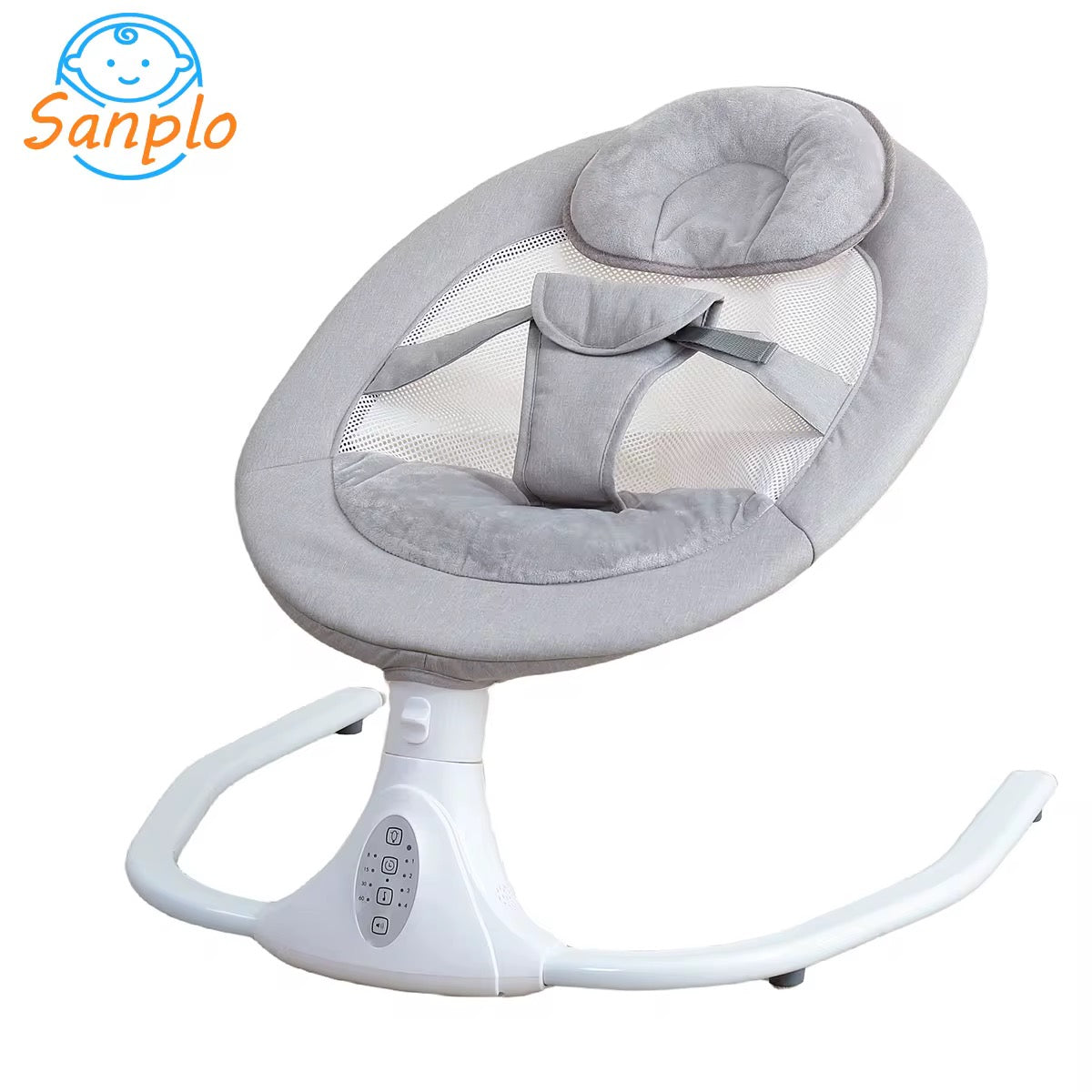 Chaise Berceau Électrique Bébé Multifonction – Balançoire avec Moustiquaire et Jouets