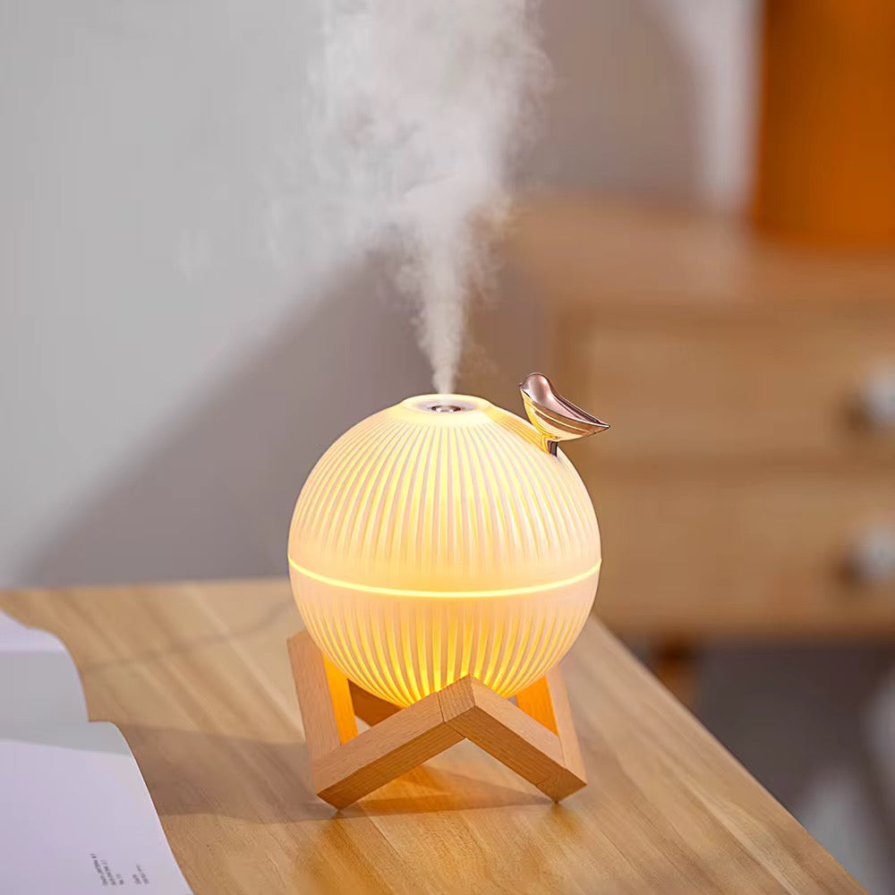 Diffuseur de Brume Créatif Design Astre - Lampe d'Ambiance LED pour Bureau