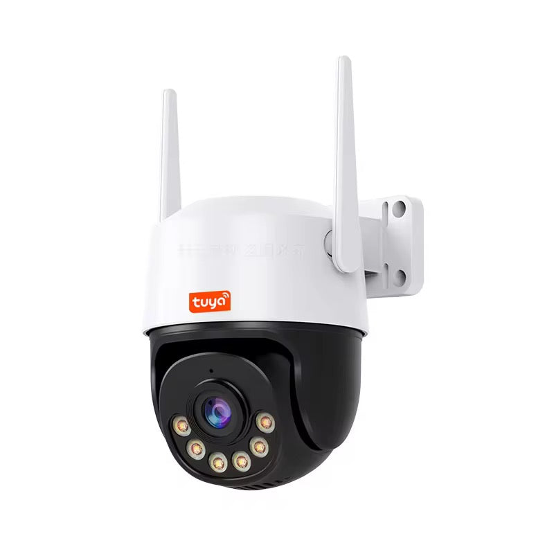 Caméra de Surveillance WiFi Tuya Smart Life 5MP – Extérieure, Vision Nocturne Couleur, Panoramique 360°, Interphone Bidirectionnel & Détection de Mouvement