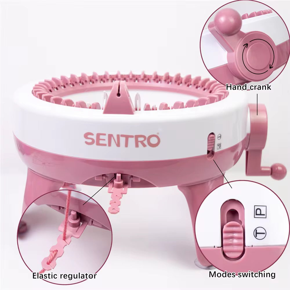 Machine à Tricoter Circulaire "Sentro" – 40 ou 48 Aiguilles pour Créations DIY Rapides