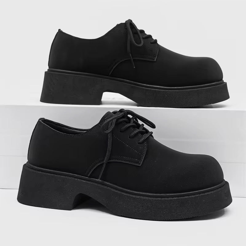 Chaussures Derby "Obsidian" – Style Britannique & Semelle Plateforme