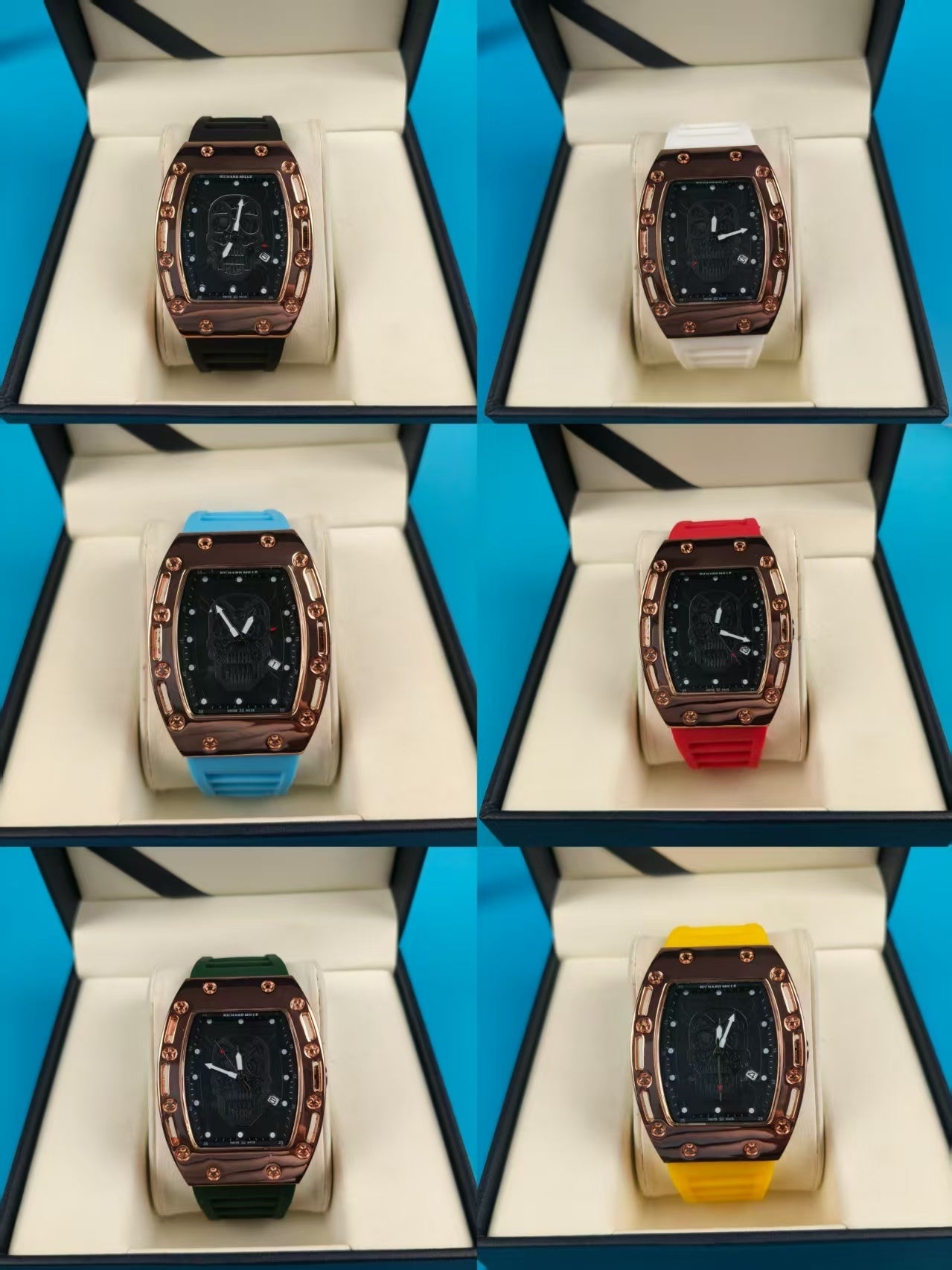 Montre Inspirée de la Richard Mille Design Crâne Séries RM 052 et RM 66