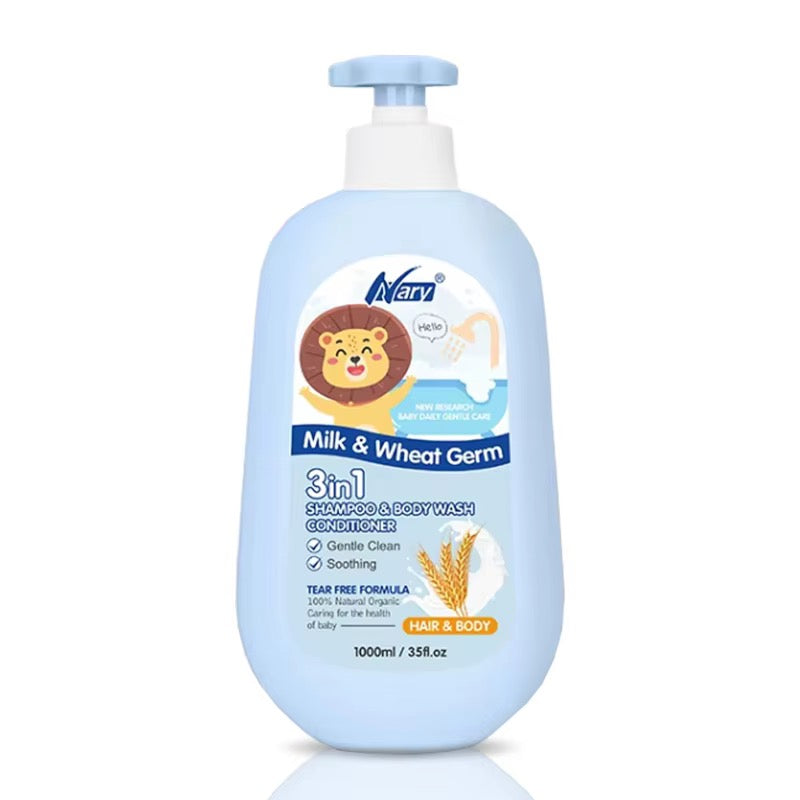 Pack Bain Bébé Nary – Formule "Sans Larmes" 100% Naturelle (1000ml)
