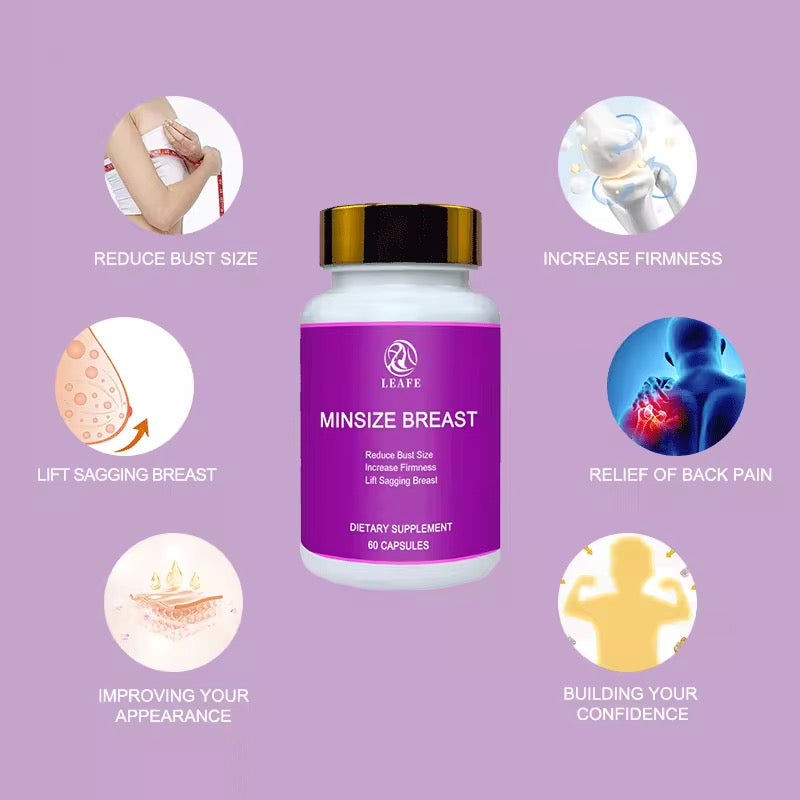 Complément Minsize Breast 60 Capsules – Réduction et Raffermissement Naturel de la Poitrine