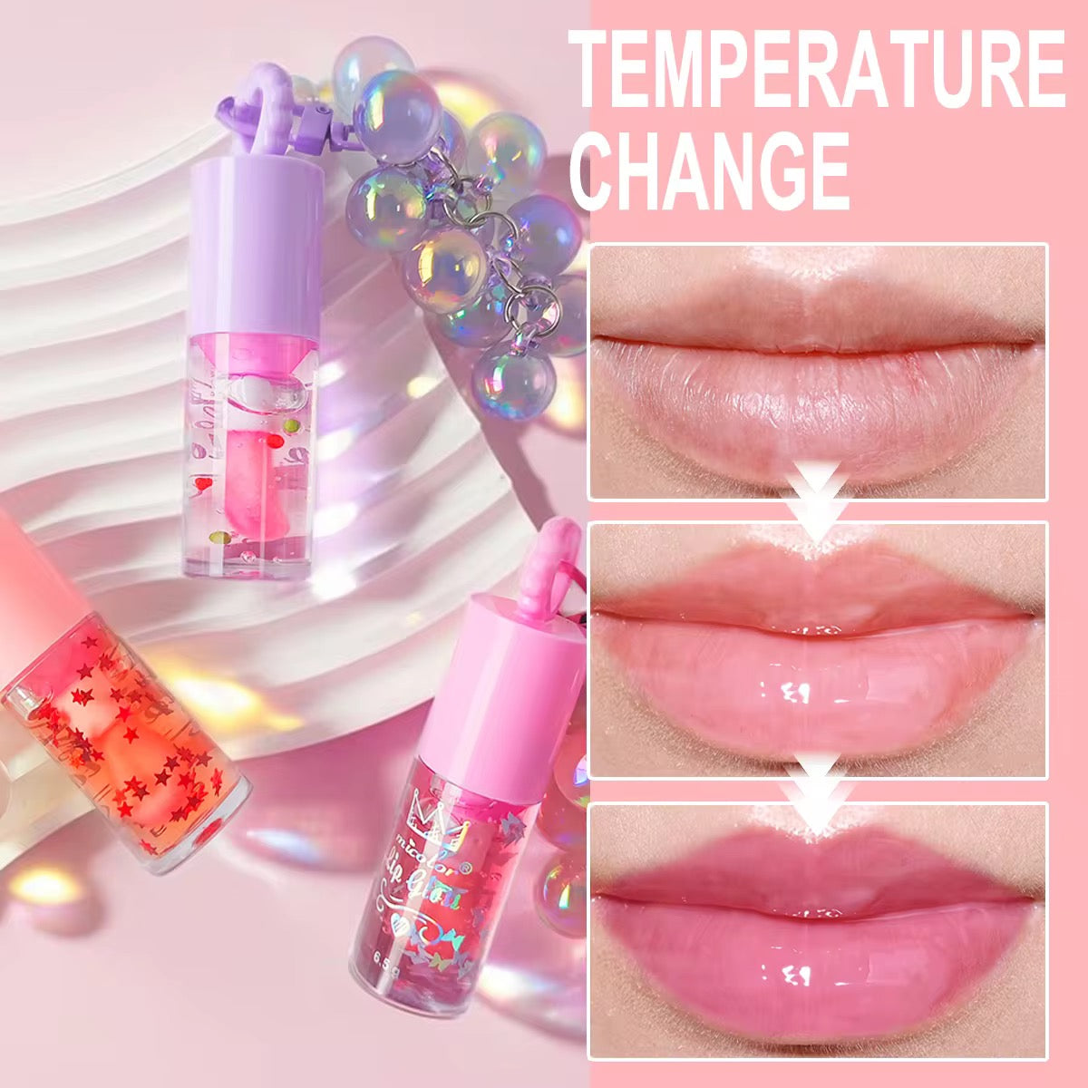 Gloss Cristal Ultra-Brillant – Huile à Lèvres Hydratante & Effet Miroir