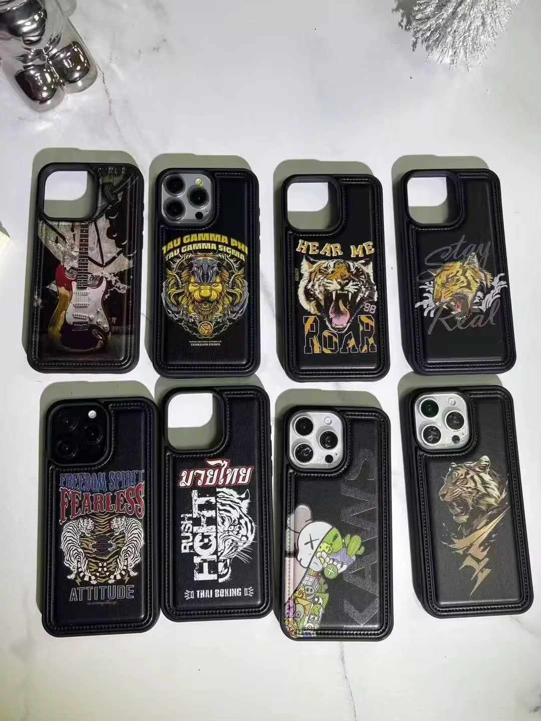 Coque mélanges des Style Streetwear UV – Étui Antichoc avec Logos Personnalisés (Nike, Jordan, Supreme) pour iPhone 11 à 16 Pro Max