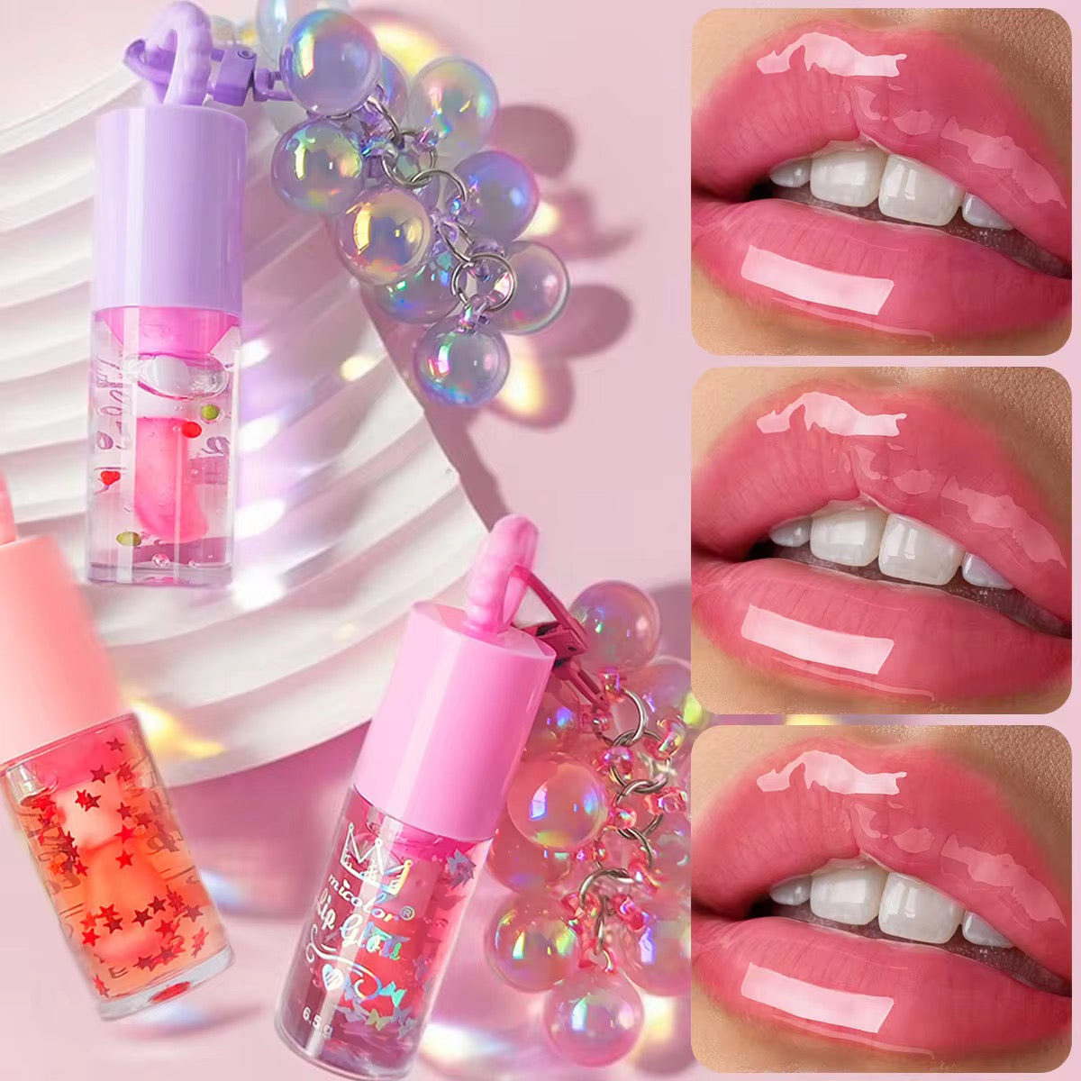 Gloss Cristal Ultra-Brillant – Huile à Lèvres Hydratante & Effet Miroir