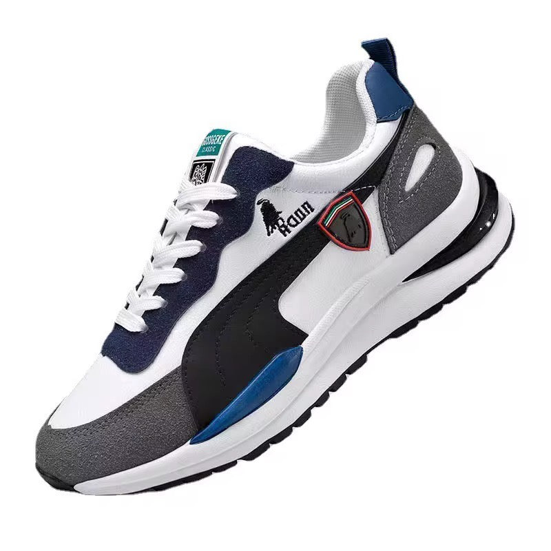 Baskets Homme en Cuir PU – Chaussures de Marche Urbaines et Légères