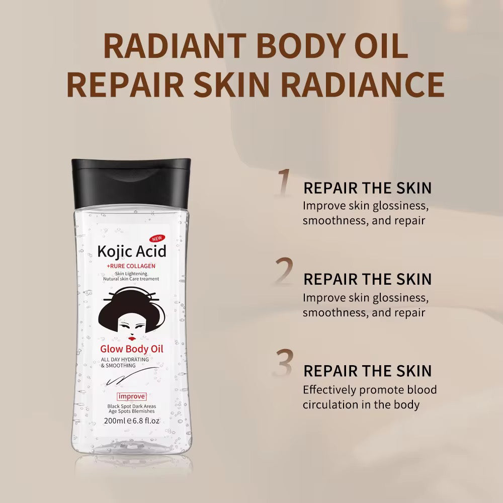 Huile Corporelle Éclat Kojic Acid & Pure Collagen