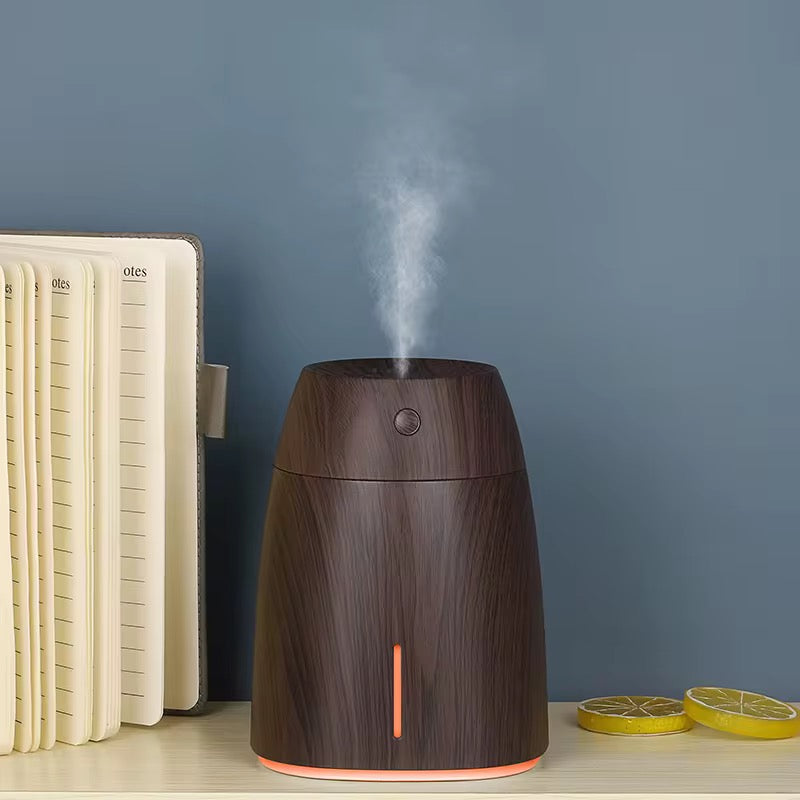Diffuseur d'Huiles Essentielles Design Bois - Humidificateur Ultrasonique 600 ml