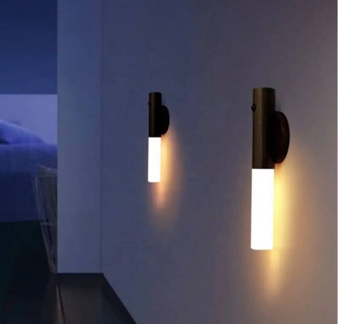 Applique Murale LED avec Détecteur de Mouvement – Design Moderne 2024, Lumière d'Ambiance sans Fil, Induction Humaine pour Couloir, Chambre & Escalier