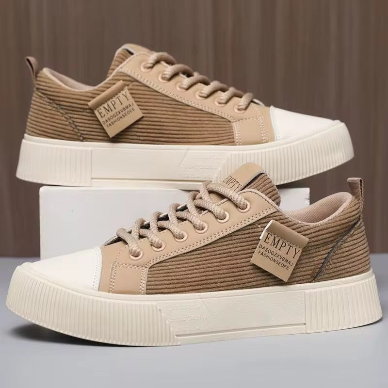 Baskets Homme en Toile Texturée – Chaussures de Planche Souples et Robustes