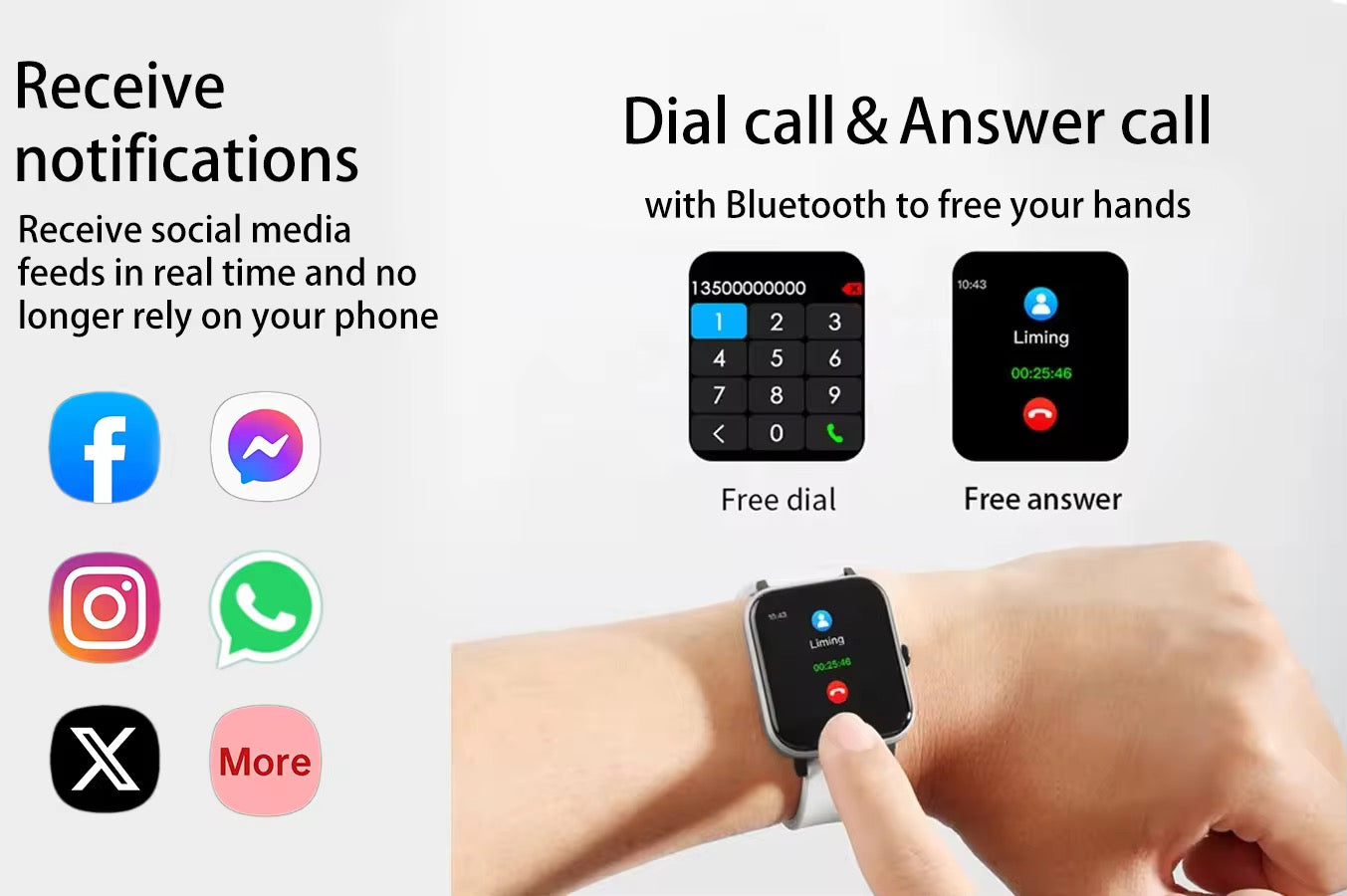 Montre Intelligente Étanche Ultra 3 – Coffret Cadeau 7 en 1 Multi-Styles