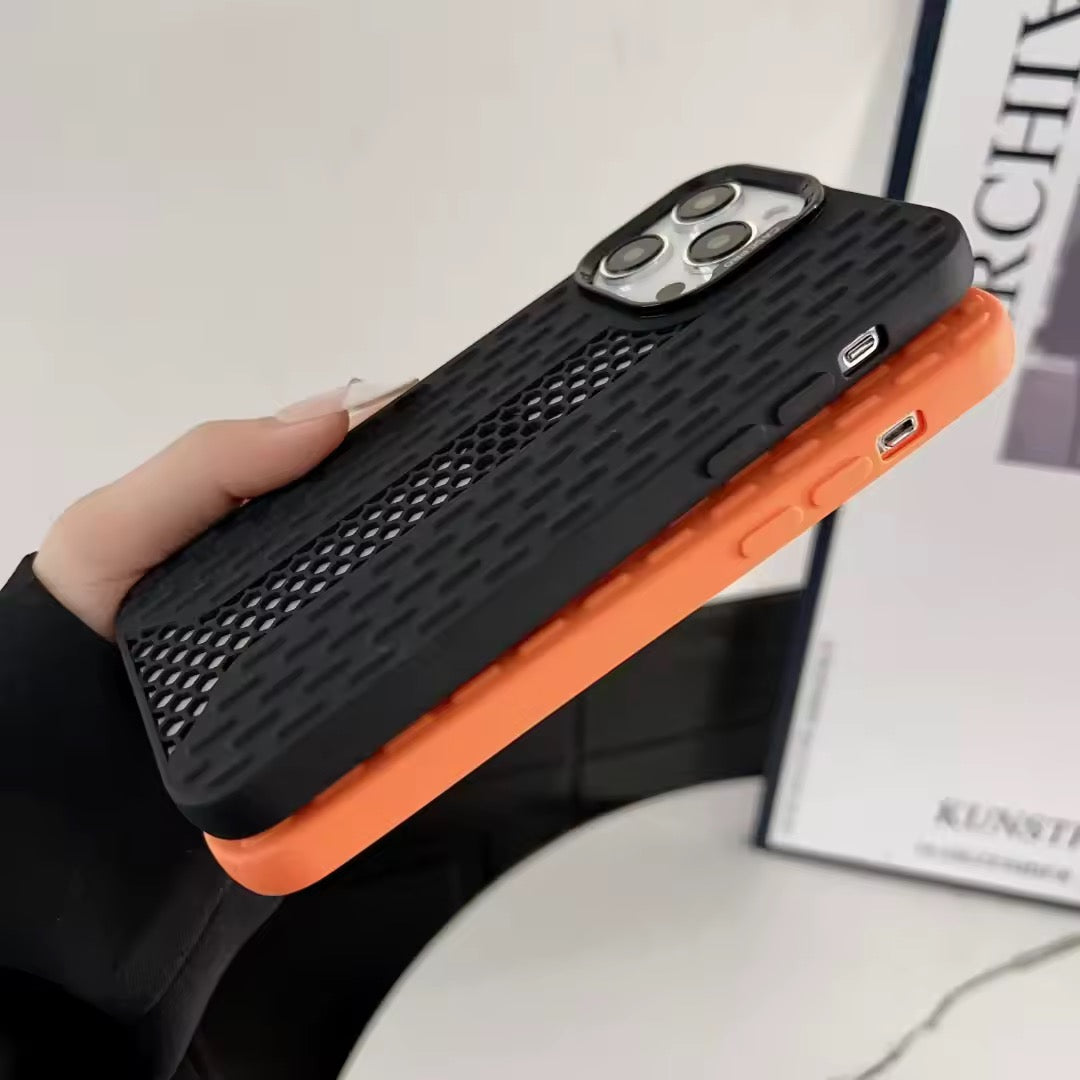 Coque Antichoc iPhone et Android – Design Alvéolé Respirant en TPU