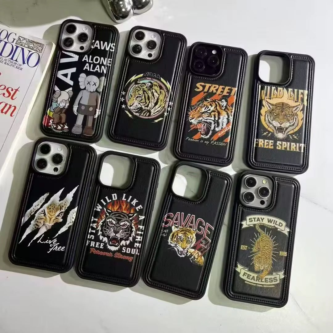 Coque mélanges des Style Streetwear UV – Étui Antichoc avec Logos Personnalisés (Nike, Jordan, Supreme) pour iPhone 11 à 16 Pro Max