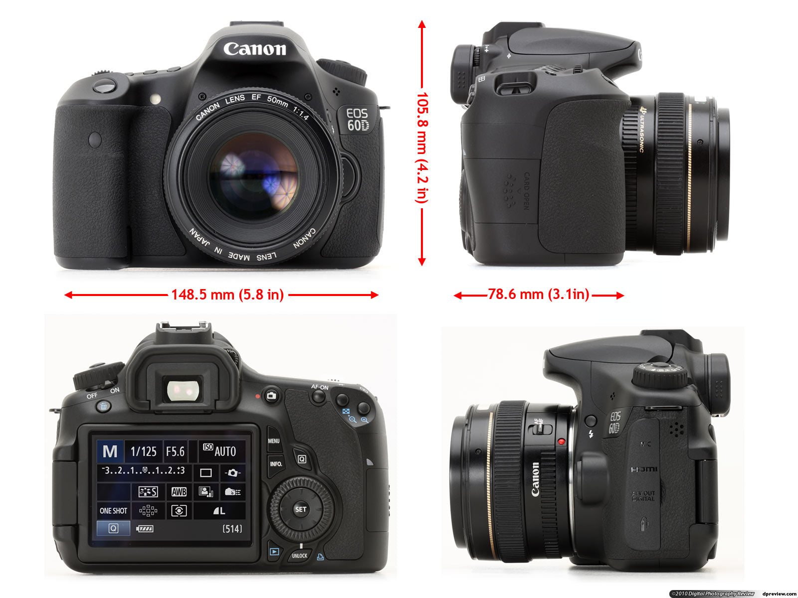 Appareil photo canon – Version Photo & Vidéo - Boîtier pour 5D2 à G7X Mark III