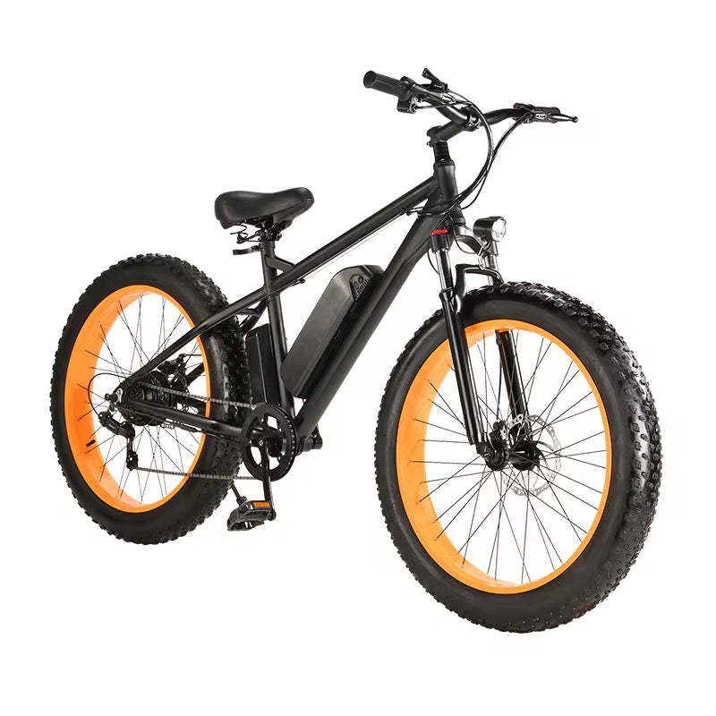 Vélo Électrique Tout-Terrain (Fat Bike) 26 Pouces – Moteur Puissant 1000W 48V, Cadre Alliage d'Aluminium & Autonomie Longue Durée