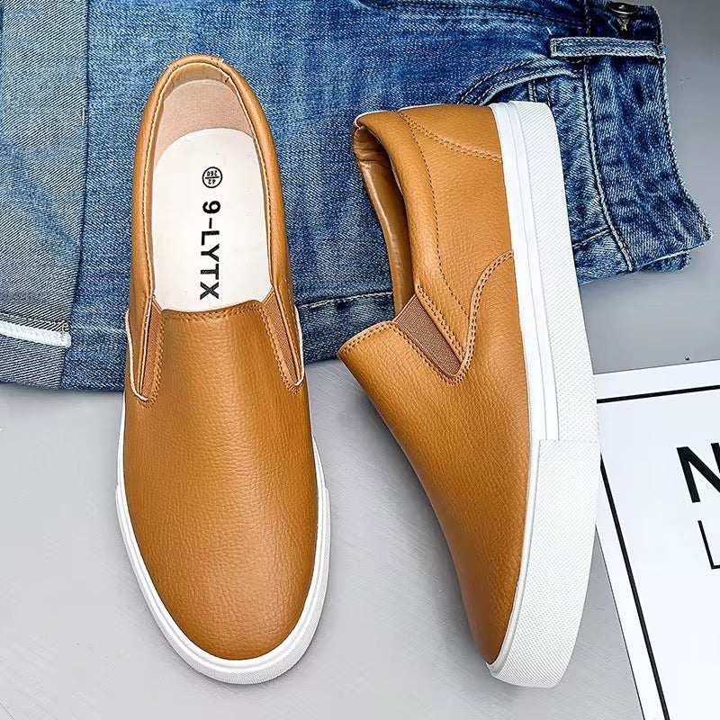 Baskets "Easy-Walk" en Cuir PU – Confort Imperméable & Style Épuré