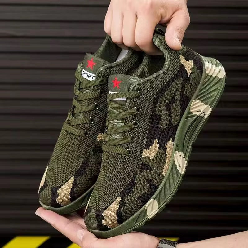 Baskets "Force Camo" – Chaussures de Sport Respirantes Édition Militaire