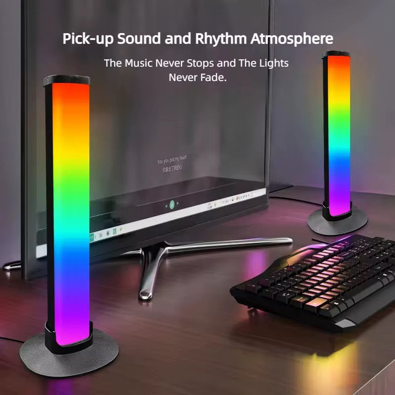 Barres Lumineuses RGB Smart Flow – Kit d'Ambiance LED pour Gaming, Musique et Cinéma