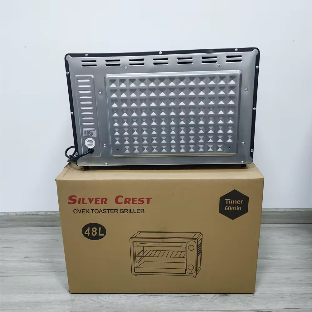 Four Électrique Silver Crest 48L – Multifonction & Grill de Comptoir
- Mini Four 48 Litres Silver Crest – Four à Pizza Électrique Certifié CE avec Minuteur
