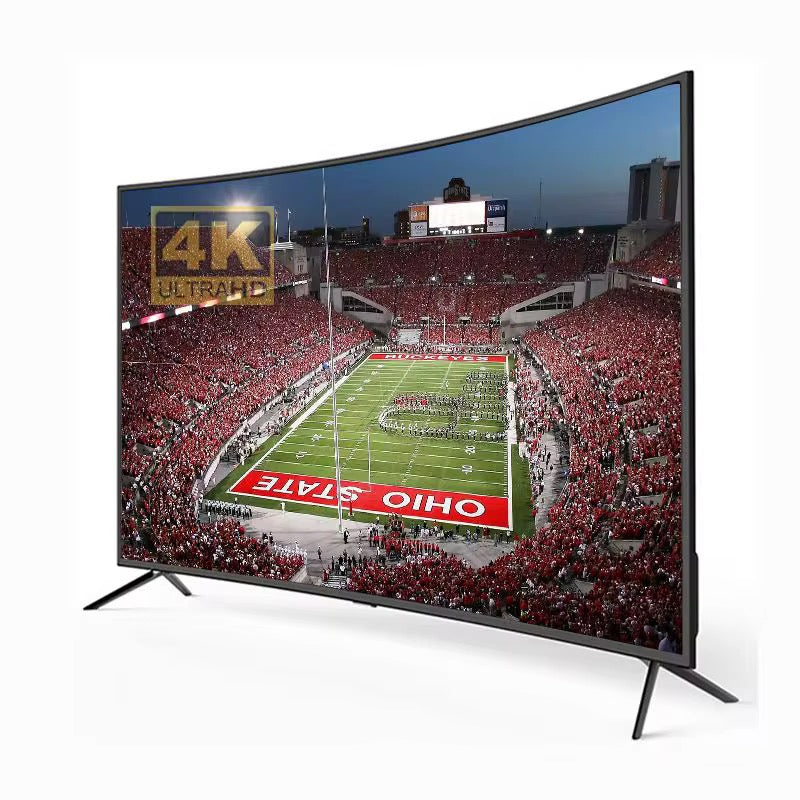 Smart TV Incurvée 50, 55, 65, 75 Pouces 4K UHD – Android TV avec Rétroéclairage LED & Immersion Totale