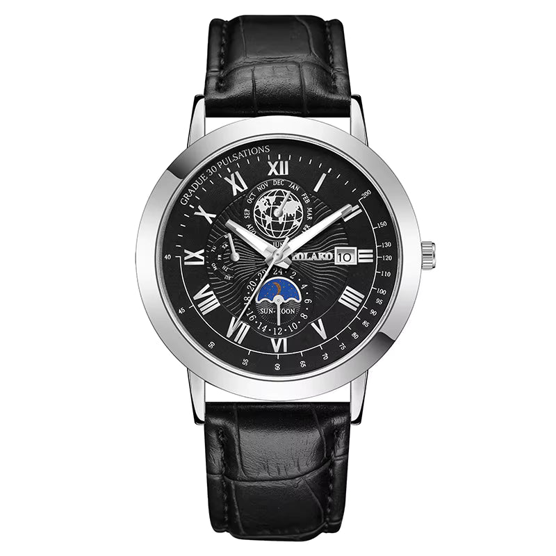 Men's Leather quartz watch Fenyi