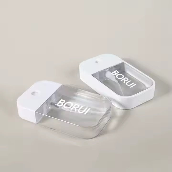 Brumisateur de Poche Ultra-Plat – Format Carte de Crédit 38ml/50ml, Spray de Précision pour Parfum & Hygiène