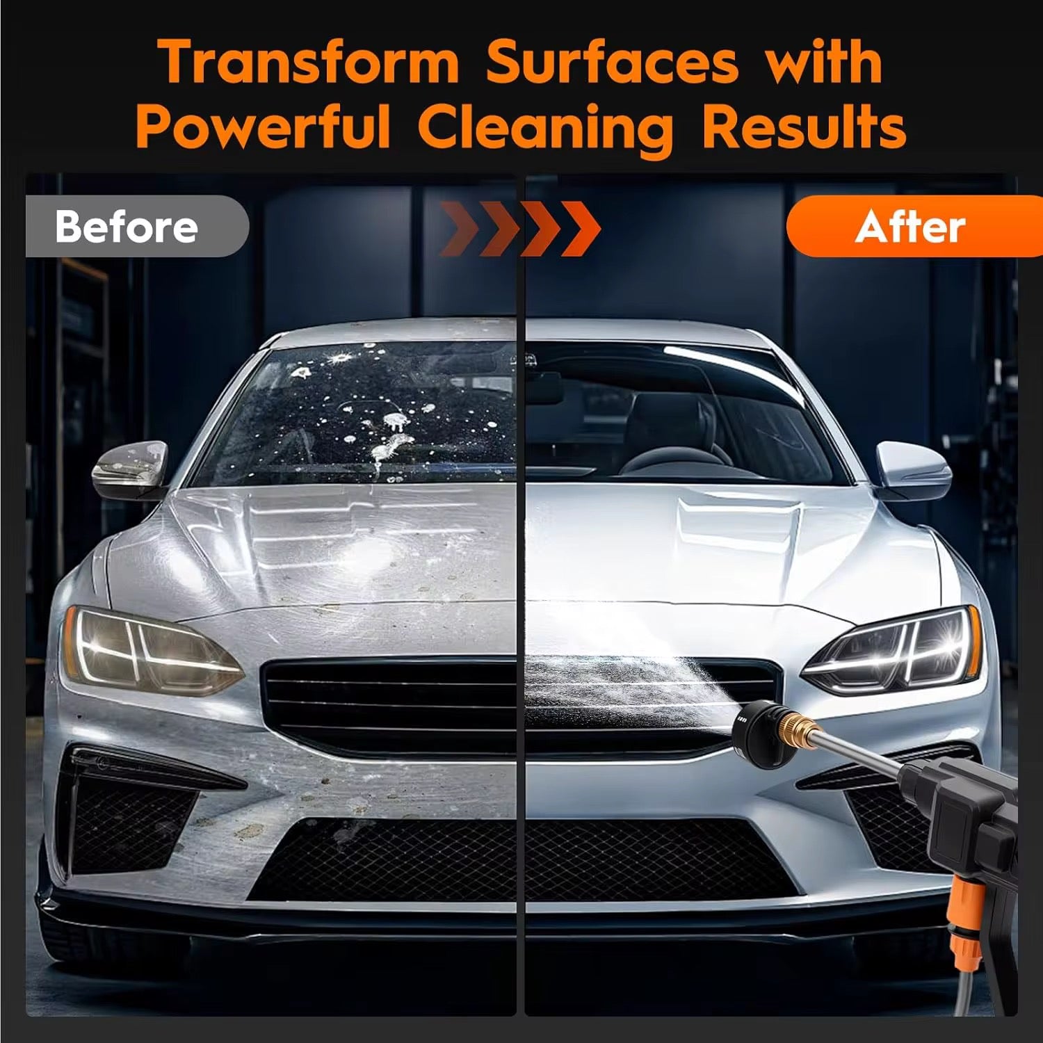 Pistolet de Nettoyage Haute Pression Portable – Kit Complet avec Batterie et Mallette de Transport