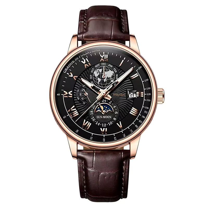 Montre homme tendance ciel étoilé lune Fenyi