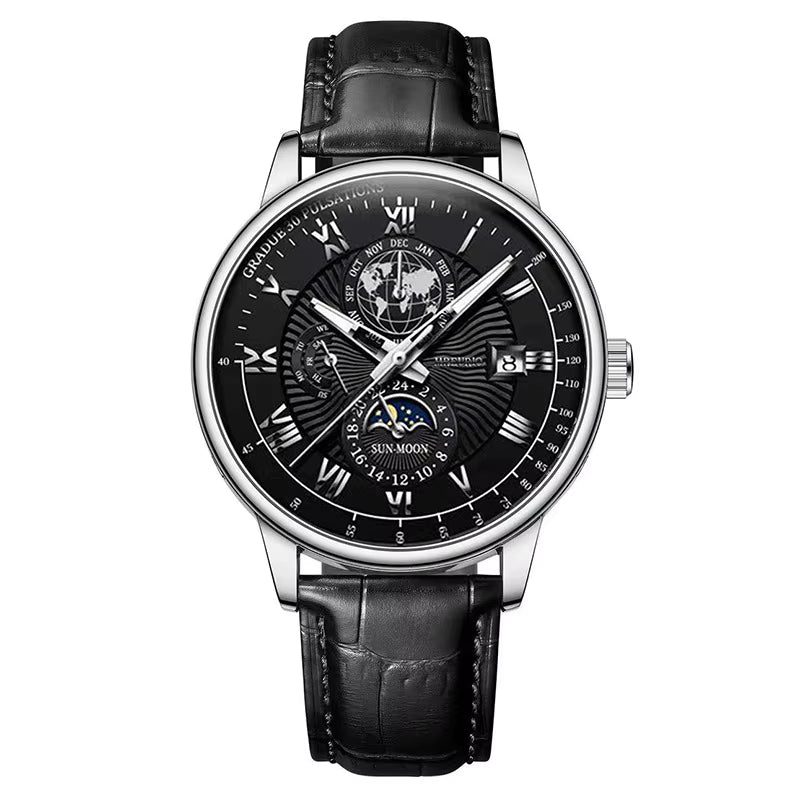Montre homme tendance ciel étoilé lune Fenyi