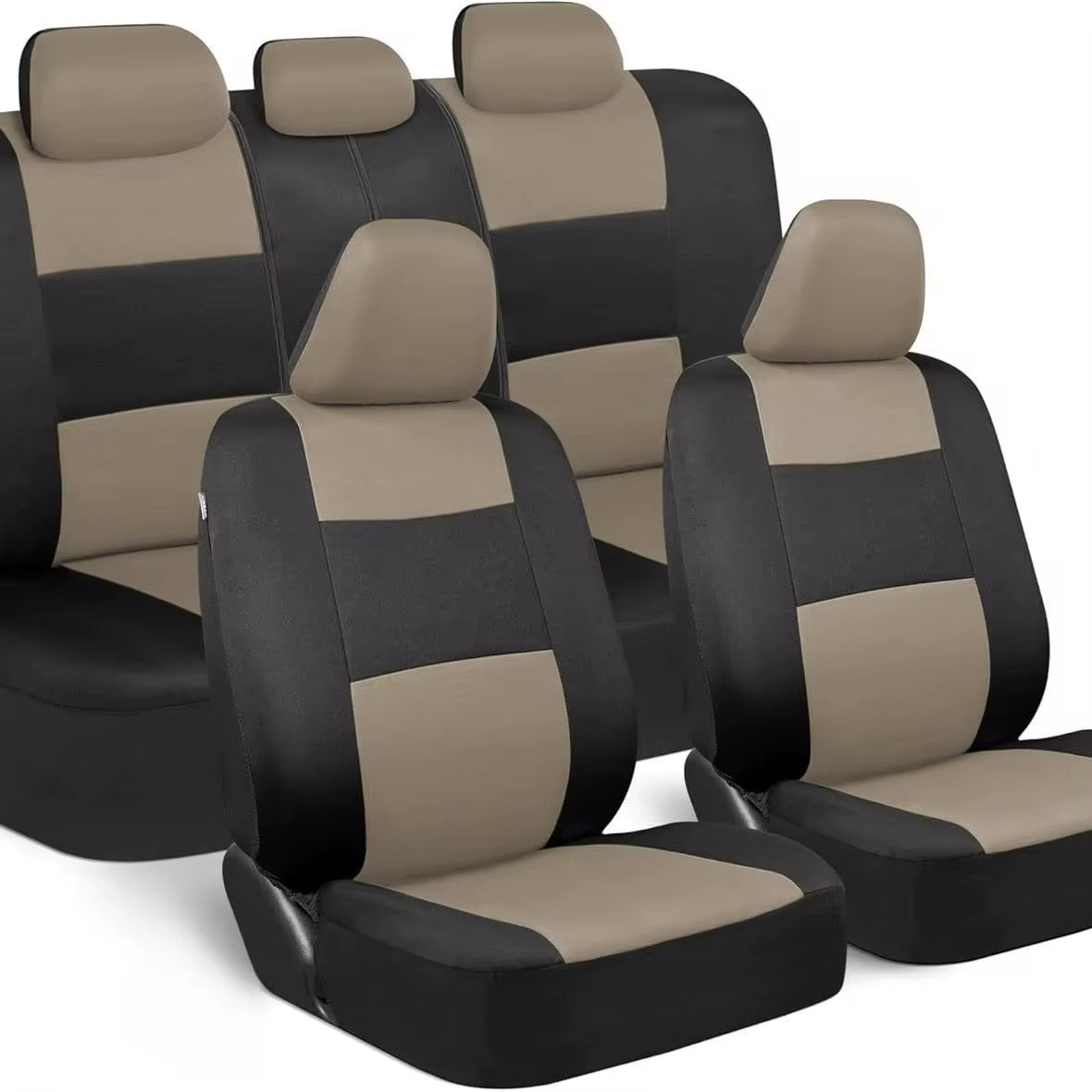 Housse de Siège Auto Intégrale en Cuir Premium - Protection de Siège de Voiture Toutes Saisons