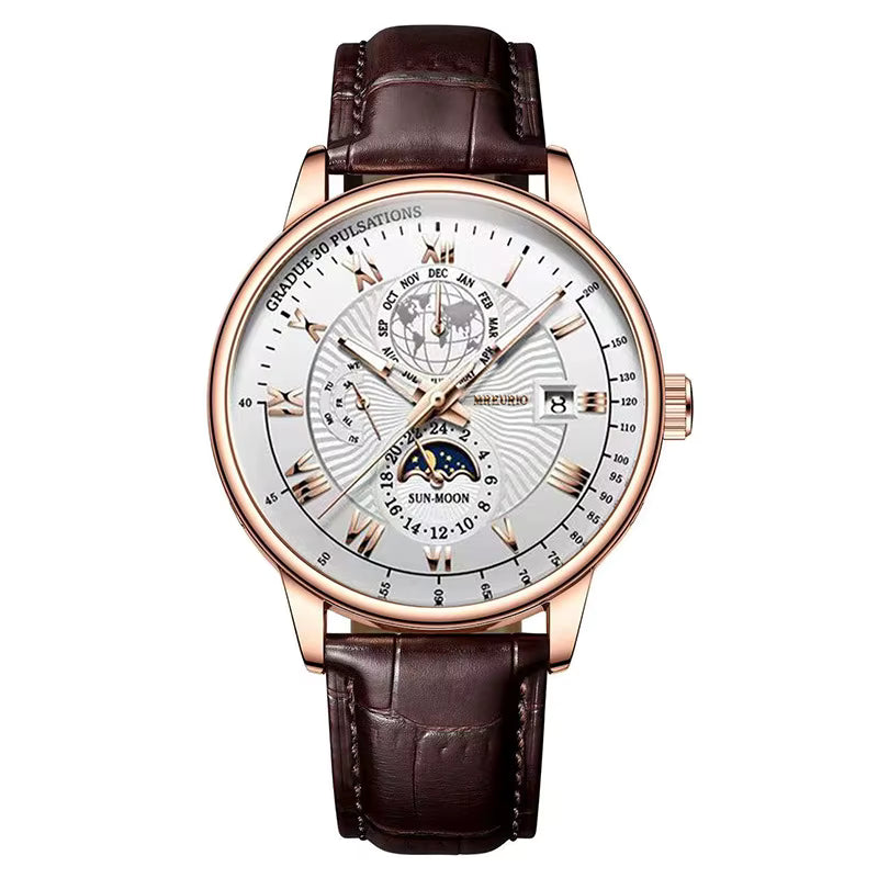 Montre homme tendance ciel étoilé lune Fenyi