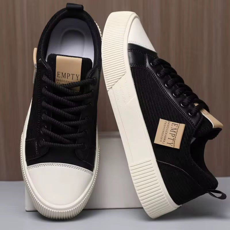 Baskets Homme en Toile Texturée – Chaussures de Planche Souples et Robustes