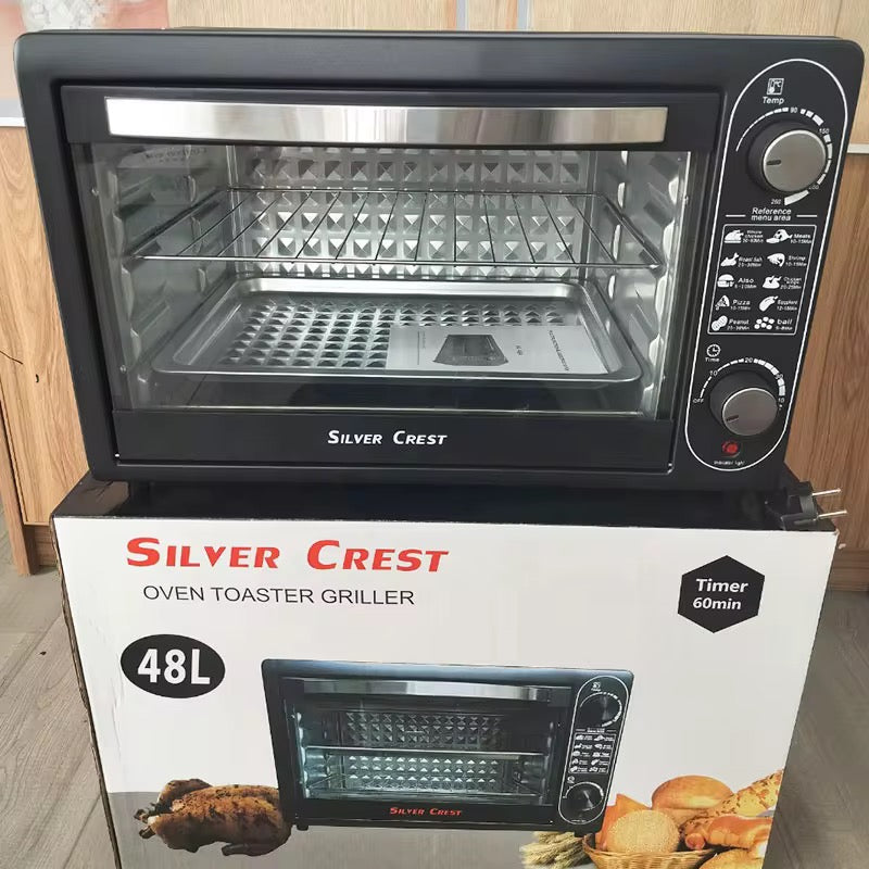 Four Électrique Silver Crest 48L - Grill & Rôtissoire Haute Performance