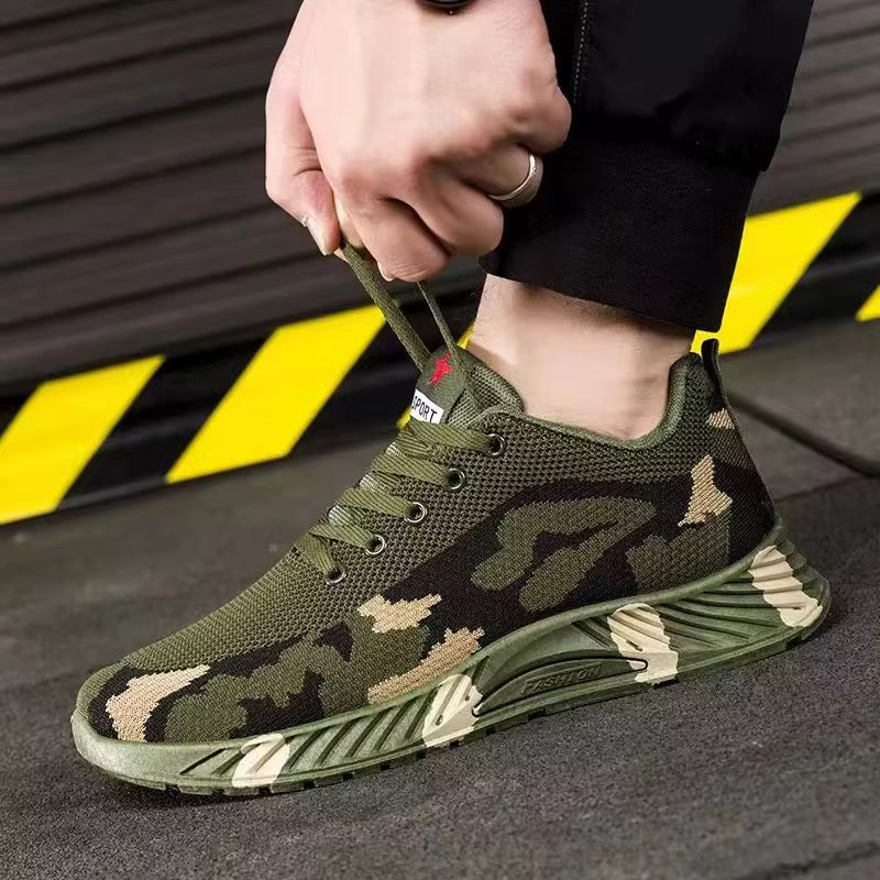 Baskets "Force Camo" – Chaussures de Sport Respirantes Édition Militaire