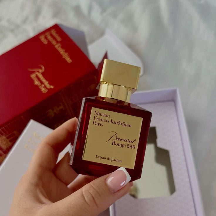 Parfum inspiré par des collections emblématiques entre autre : la Baccarat Rouge 540, la 724, l'Oud Silk Mood, l'Apom, Baccarat Rouge 540 Blanc