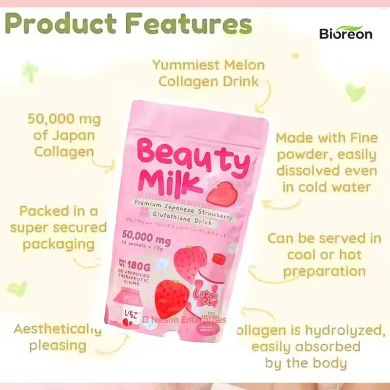 Lait de Beauté au Collagène et Melon Japonais – Éclat & Minceur
