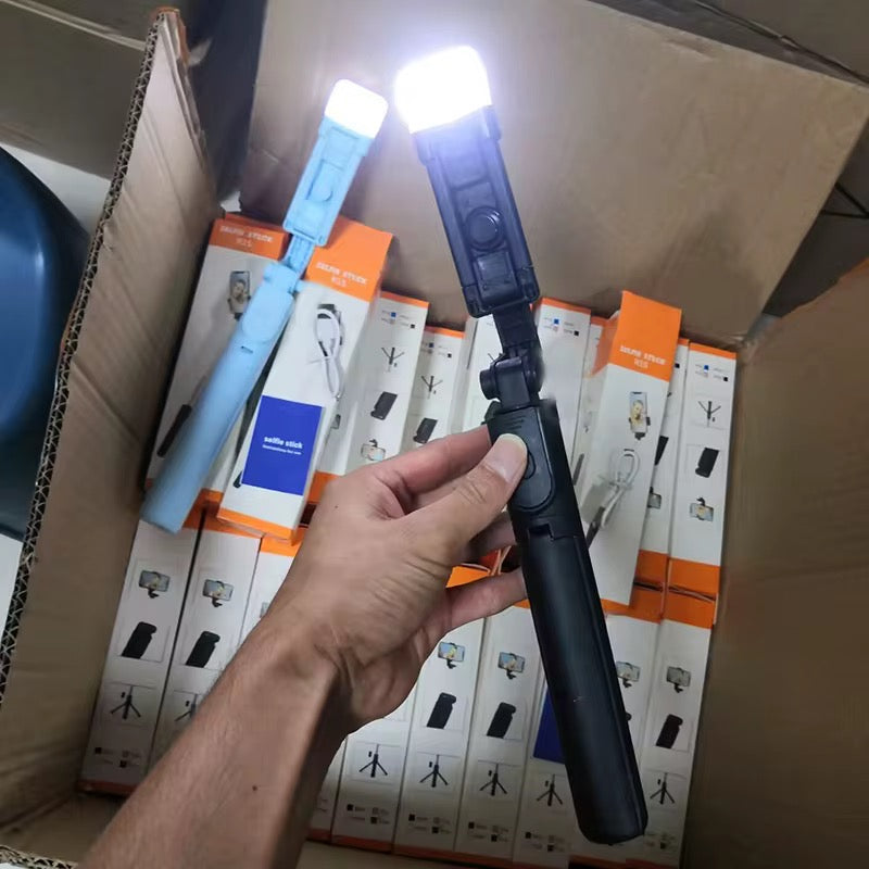 Perche à Selfie 3-en-1 avec Trépied Intégré et Télécommande Bluetooth