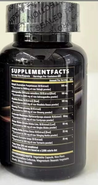 Shilajit 8-en-1 Haute Performance - 15 250 mg