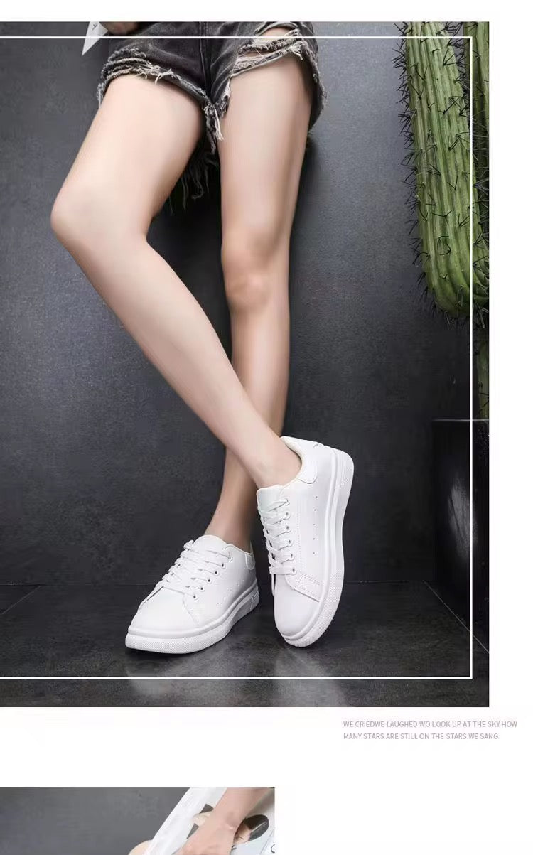 Baskets Blanches Polyvalentes – Confort Décontracté & Look Moderne